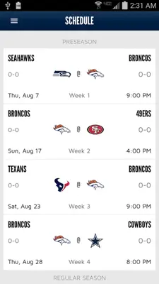 Broncos android App screenshot 0